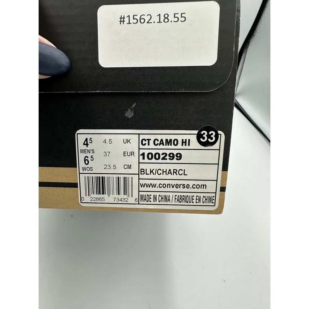 Converse Chuck Taylor All Star Camo Black/Charcoal Grey Hi Sneakers Women's 6.5‎ - Picture 15 of 15